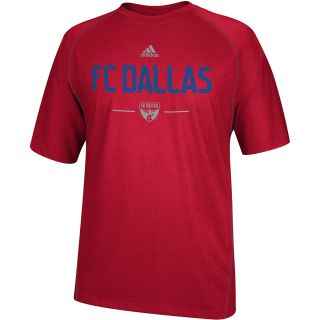 adidas Mens FC Dallas Authentic ClimaLite Short Sleeve T Shirt   Size Small,