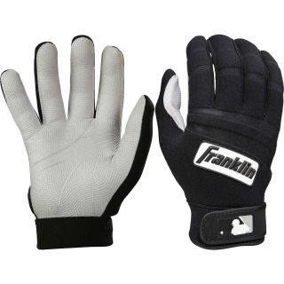 Franklin MLB Adult Cold Weather Batting Glove   Size Small, Pearl/black