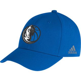 adidas Mens Dallas Mavericks Team Color Structured Flex Cap   Size S/m