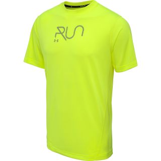 UNDER ARMOUR Mens UA Run Reflective Short Sleeve T Shirt   Size Medium, High 
