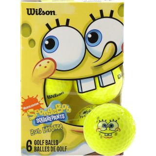 WILSON SpongeBob Golf Balls   6 Pack   Size 6 pack, Yellow