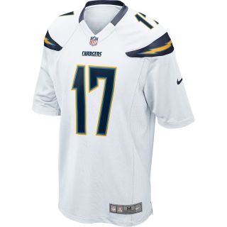 NIKE Mens San Diego Chargers Philip Rivers Game White Jersey   Size Large,