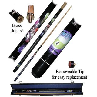 Trademark Global 9 Ball Galaxy Cue Stick   Includes Free Case (40 610BB)