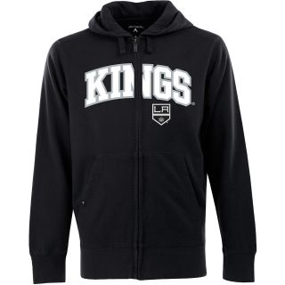 Antigua Mens Los Angeles Kings Full Zip Hooded Applique Sweatshirt   Size