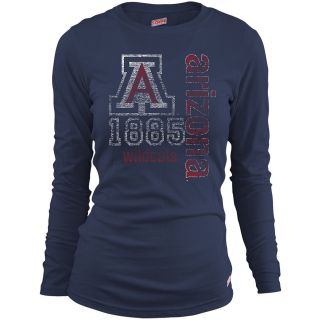 MJ Soffe Girls Arizona Wildcats Long Sleeve T Shirt   Navy   Size Small,