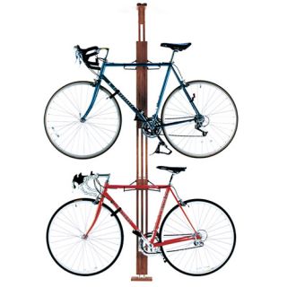 Gear Up Floor To Ceiling Oak Bike Rack (20095)