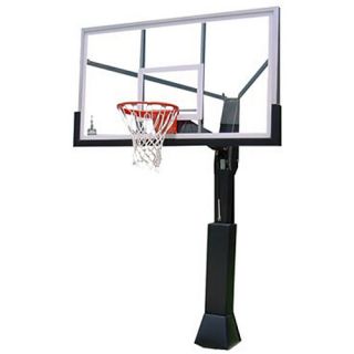 Barbarian Destroyer 72 Inch Fixed Glass In Ground Basketball System (BARB 72FG)