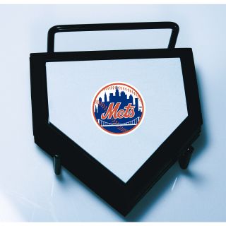 Schutt New York Mets Home Plate Coaster 4 Piece Set Features Team Logo on