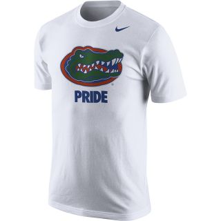 NIKE Mens Florida Gators Bench Pride Short Sleeve T Shirt   Size Small, White