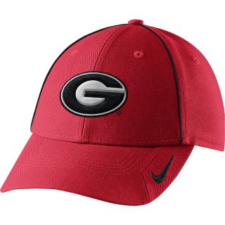 NIKE Mens Georgia Bulldogs Coaches Legacy 91 Adjustable Cap, Red