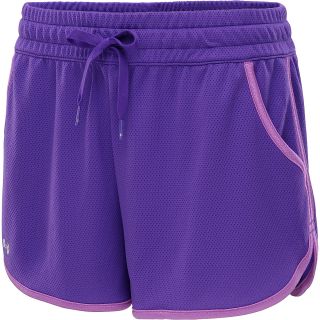 UNDER ARMOUR Womens Rally Shorts   Size Xl, Pride/exotic Bloom