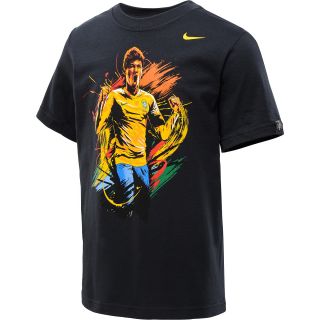 NIKE Boys Neymar Short Sleeve T Shirt   Size Xl, Black