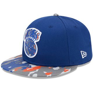 NEW ERA Mens New York Knicks Camo Break 9FIFTY Adjustable Cap   Size Ml, Blue