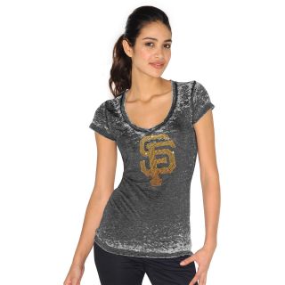 Touch By Alyssa Milano Womens San Francisco Giants Fade Route Short Sleeve T 