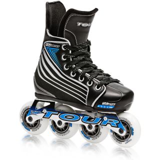 Tour ZT800 Adjustable Roller Hockey Skates   Size Sizes 11  1, Black/blue