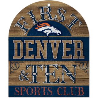 Wincraft Denver Broncos 10X11 Club Wood Sign (91141010)