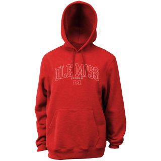 Classic Mens Mississippi Rebels Hooded Sweatshirt   Red   Size Large,