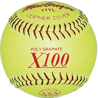 MacGregor X100 11 Inch ASA Fast Pitch Softball by the Dozen (MCSB11YL)
