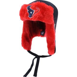 NEW ERA Mens Houston Texans Snowflake Trapper Hat, Red