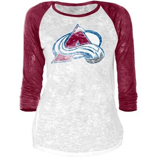 Touch By Alyssa Milano Womens Colorado Avalanche Over The Top Raglan T Shirt  
