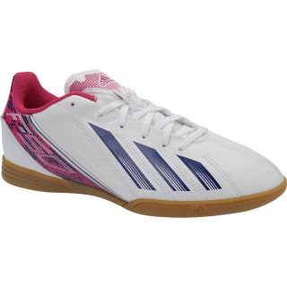 adidas Womens F5 IN Low Soccer Shoes   Size 6.5, White/pink