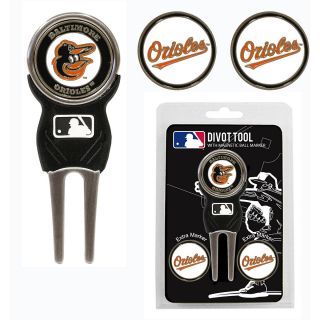 Team Golf MLB Baltimore Orioles 3 Marker Signature Divot Tool Pack