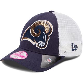 NEW ERA Womens St. Louis Rams 9FORTY Sequin Shimmer Cap, Navy
