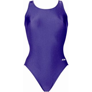 Dolfin Team Solid HP Back Swimsuit Womens   Size 36, Purple (7202L 290 36)