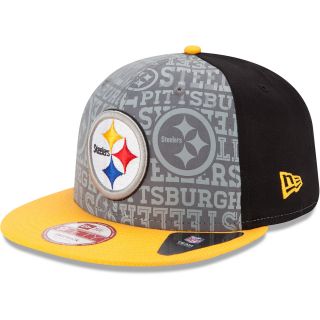 NEW ERA Mens Pittsburgh Steelers Reflective Draft 9FIFTY One Size Fits All Cap,