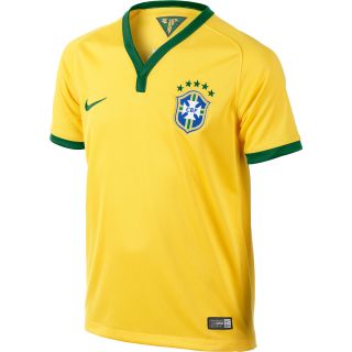 NIKE Kids 2013/14 Brasil Stadium Replica Soccer Jersey   Size Large,