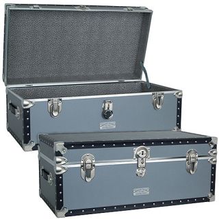 Mercury Luggage 30 inch Silver Grey Classic Footlocker (5320 31)