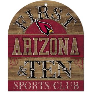 Wincraft Arizona Cardinals 10X11 Club Wood Sign (91119010)