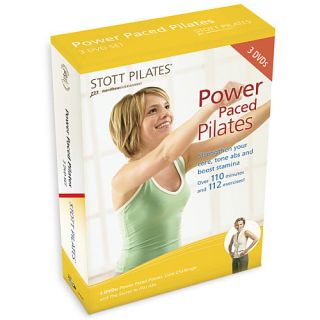 STOTT PILATES Power Paced Pilates 3 DVD Set   New (DV 81205)
