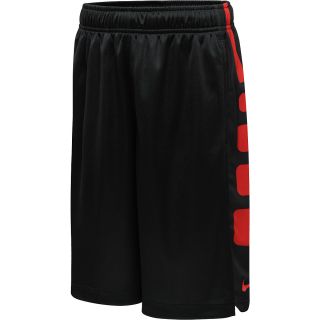 NIKE Boys Elite Stripe Basketball Shorts   Size XS/Extra Small, Black/red