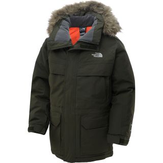 THE NORTH FACE Boys McMurdo Parka   Size Small, Fig Green