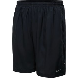 NIKE Mens 7 Woven Running Shorts   Size Large, Dk.obsidian/silver