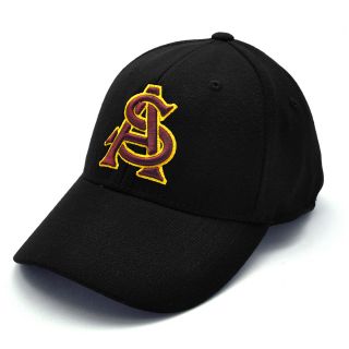 TOP OF THE WORLD Mens Arizona State Sun Devils Premium Collection Black One