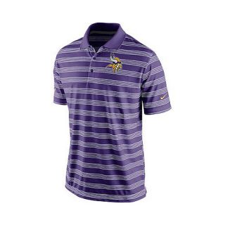 NIKE Mens Minnesota Vikings Dri FIT Preseason Polo   Size 2xl, Purple/gold