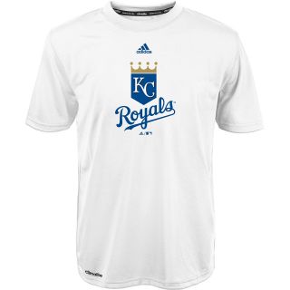 adidas Youth Kansas City Royals ClimaLite Team Logo Short Sleeve T Shirt   Size