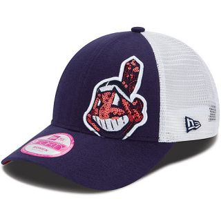NEW ERA Womens Cleveland Indians Sequin Shimmer 9FORTY Adjustable Cap   Size