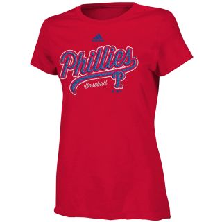adidas Girls Philadelphia Phillies Like Amazing Short Sleeve T Shirt   Size