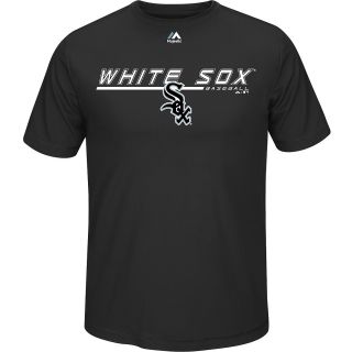MAJESTIC ATHLETIC Mens Chicago White Sox Aggressive Feel Short Sleeve T Shirt  