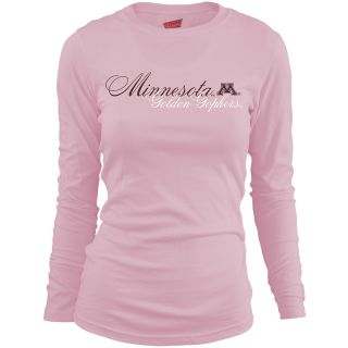 MJ Soffe Girls Minnesota Golden Gophers Long Sleeve T Shirt   Soft Pink   Size
