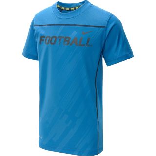 NIKE Boys Field Sport Football Short Sleeve T Shirt   Size Small, Military