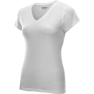 ALPINE DESIGN Womens V Neck Short Sleeve T Shirt   Size Smallwomens, White