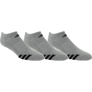 adidas Mens Cushioned 3 Stripes Low Cut Socks   3 Pack   Size Large,