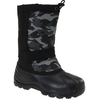 KAMIK Boys Snowcloud Winter Boots   Size 6, Black/camo