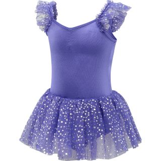 CAPEZIO Girls Future Star Silver Dot Dance Gown   Size XS/Extra Small,