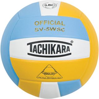 Tachikara SV5WSC Sensi Tec Composite Volleyball, Powder Blue/white/gold (SV5WSC.