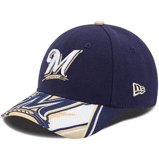 NEW ERA Youth Milwaukee Brewers Visor Dub 9FORTY Adjustable Cap   Size Youth,